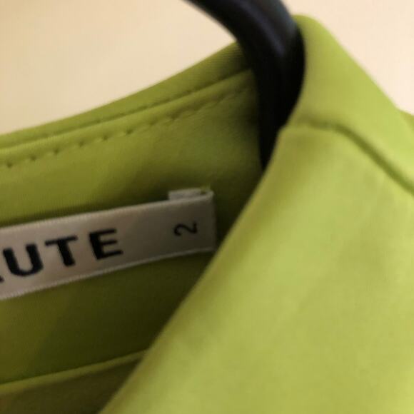 Fehaute NWT Women's Green Floral Embroidered Cap Sleeve Slit Sheath Maxi Dress 2 - Picture 4 of 10